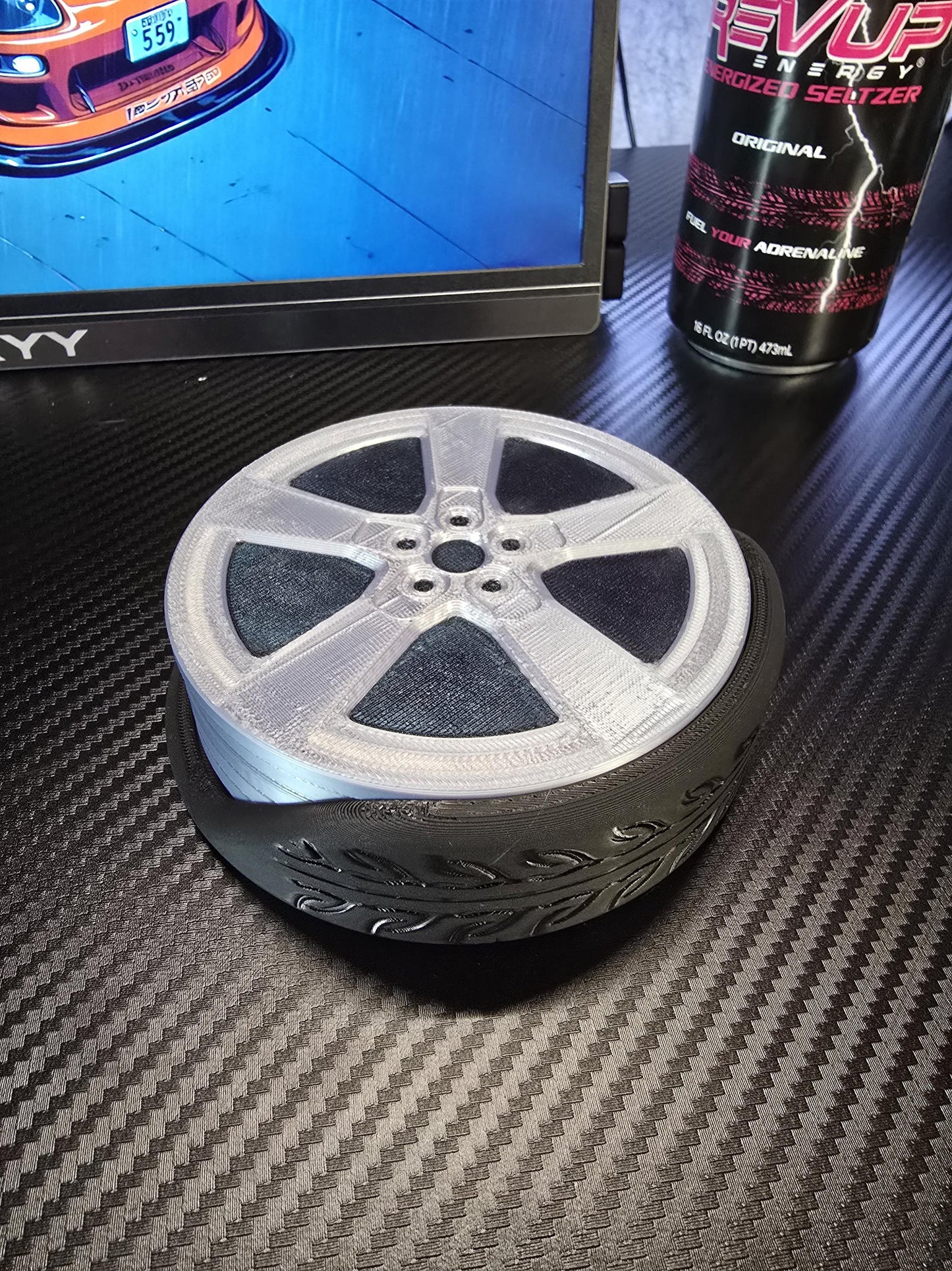 Camaro Style Wheel Drink Coasters