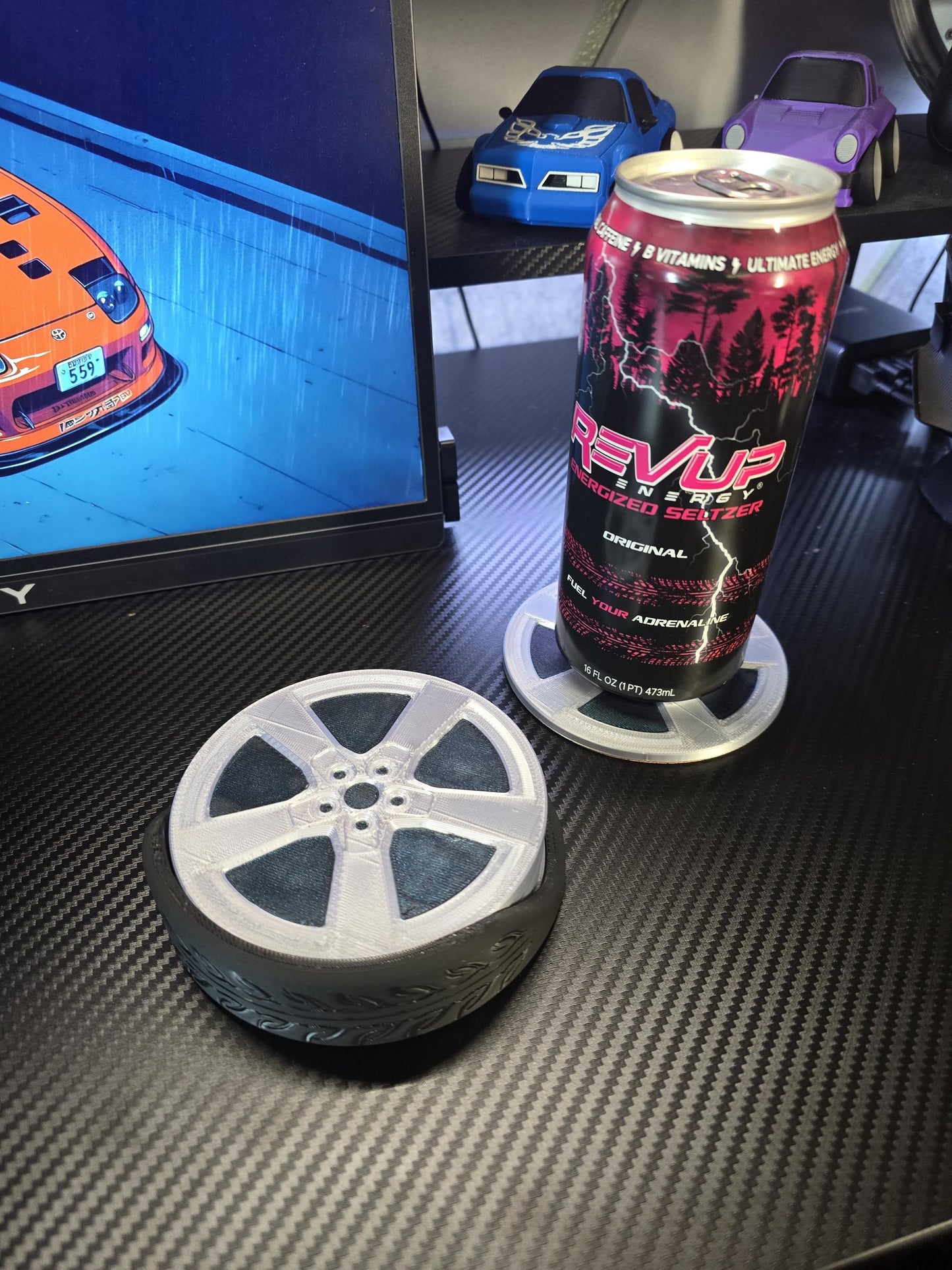 Camaro Style Wheel Drink Coasters