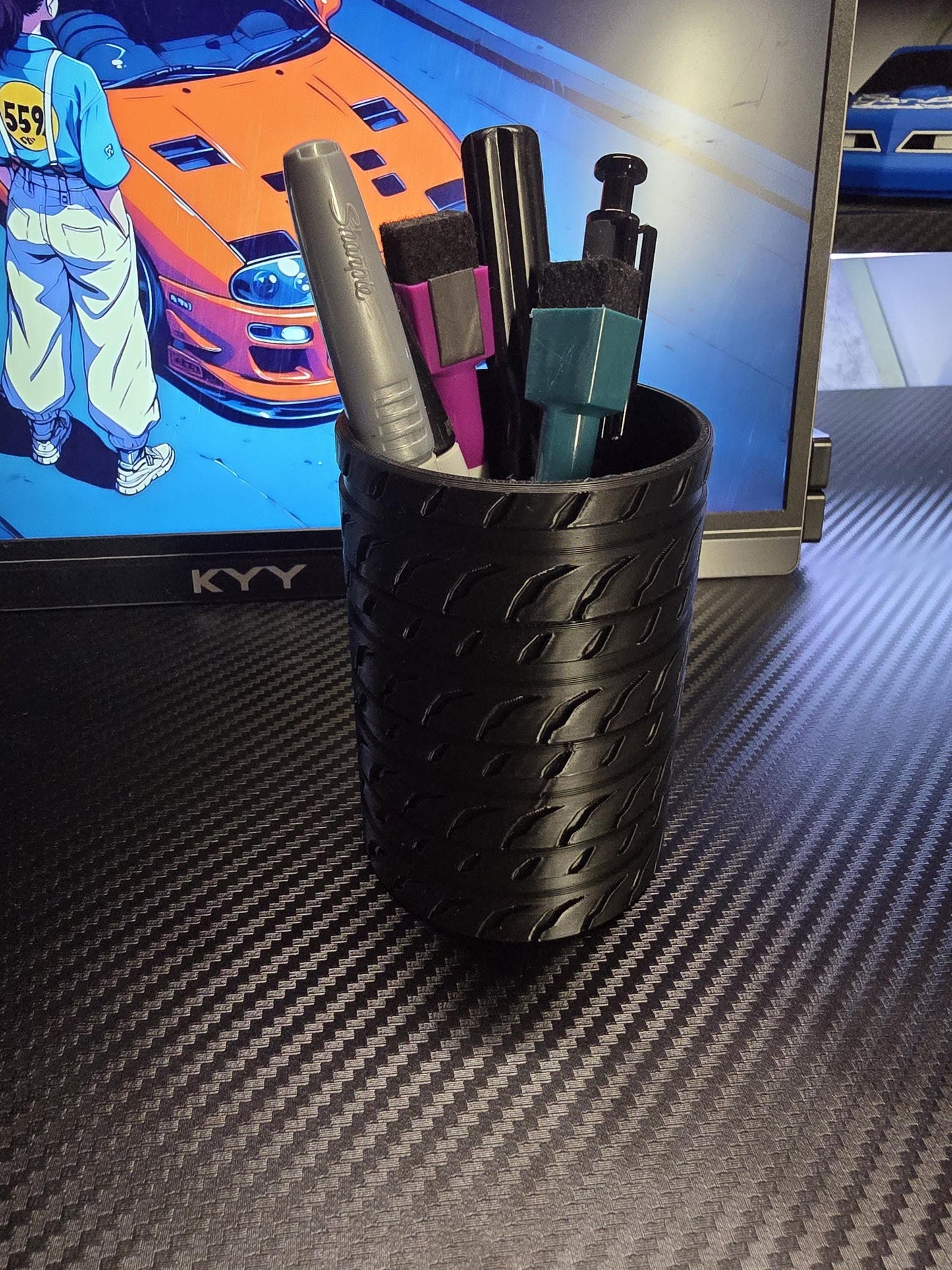 Race Tire Style Pen Holder
