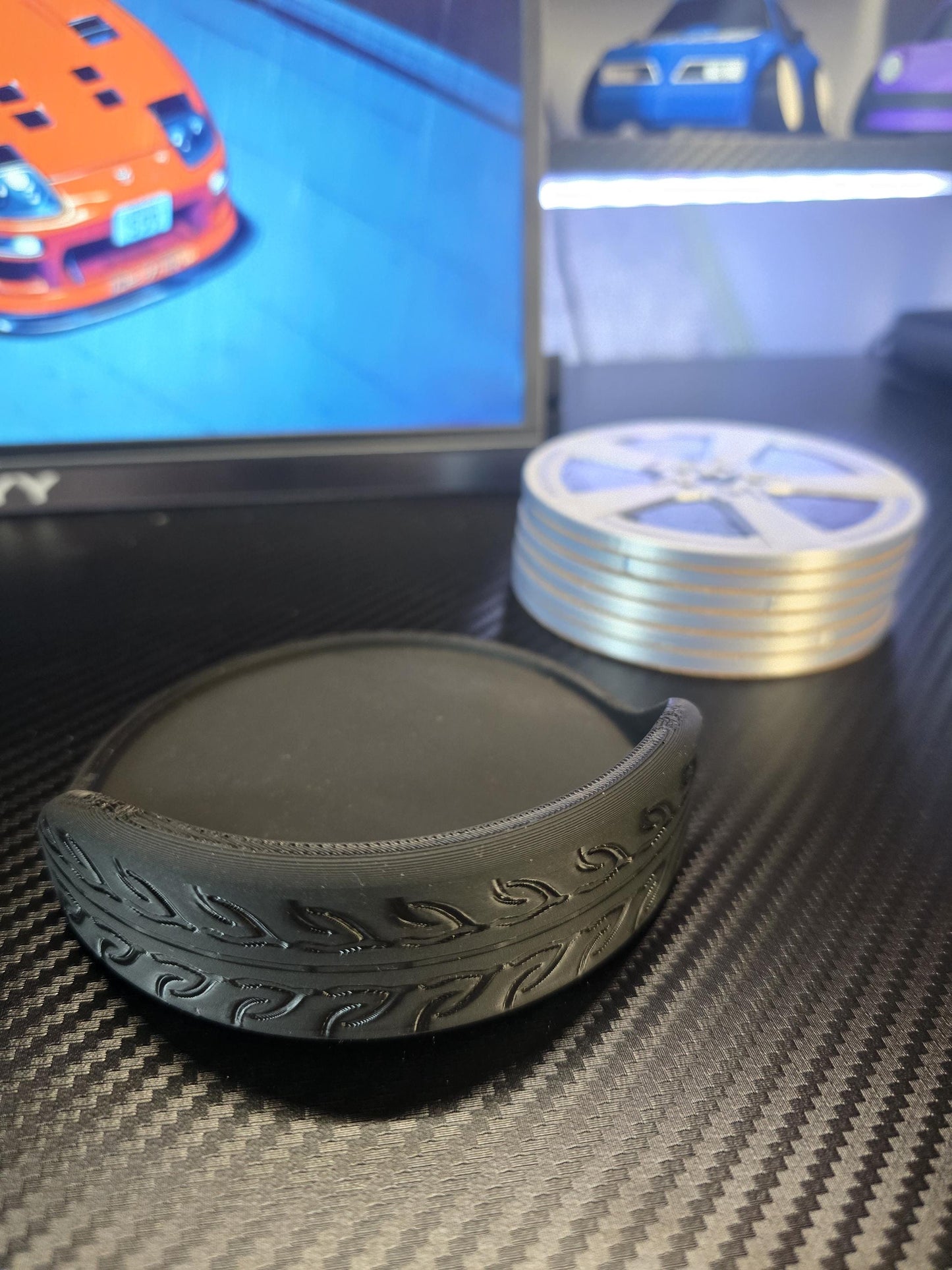 Camaro Style Wheel Drink Coasters