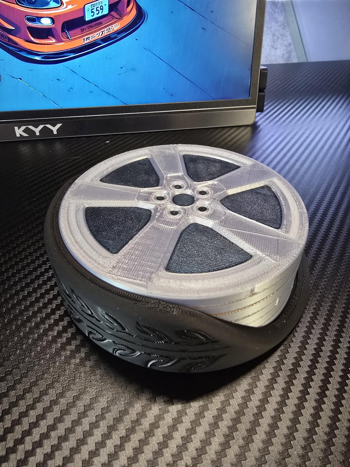 Camaro Style Wheel Drink Coasters