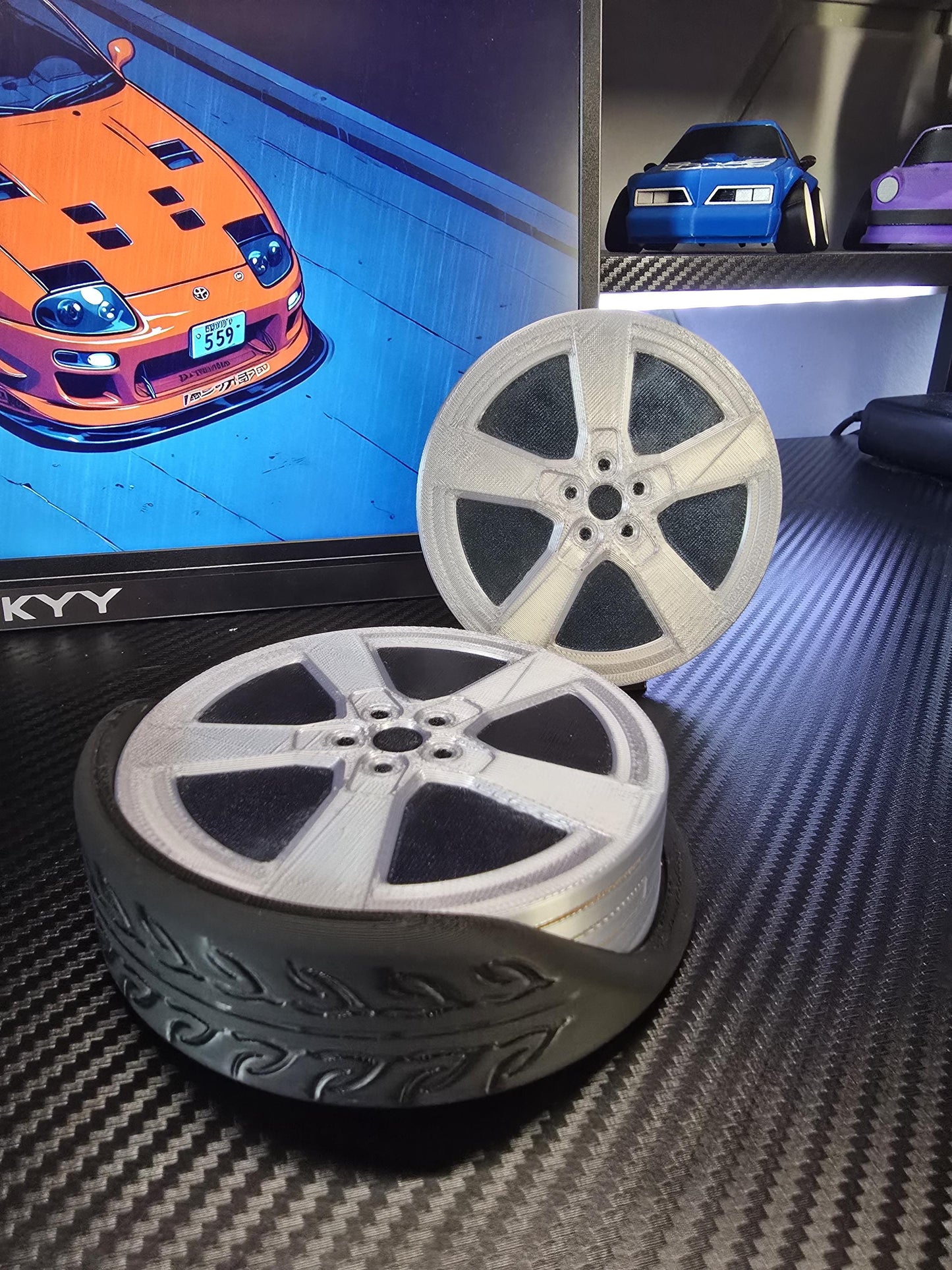 Camaro Style Wheel Drink Coasters