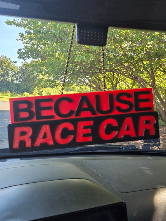 Because Race Car Charm